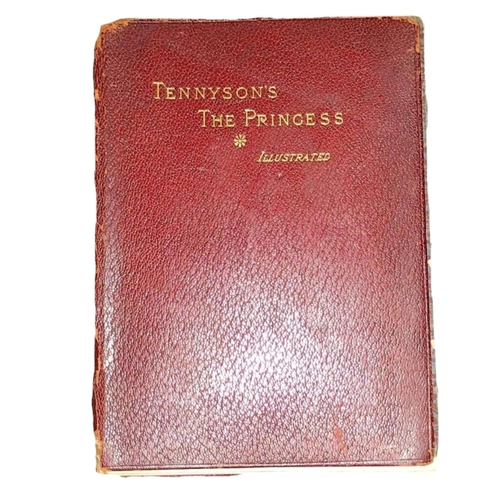 The Princess by Tennyson, Alfred Lord 1886 Original Antique Victorian Edition